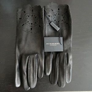 Burberry leather gloves